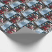 Weihnachtsmäuse mit heißem Kakao Geschenkpapier (Ecke)