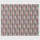 Weihnachtsmäuse mit Lattern Geschenkpapier (Flach)