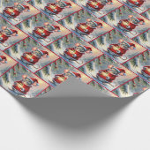 Weihnachtsmäuse mit Lattern Geschenkpapier (Ecke)