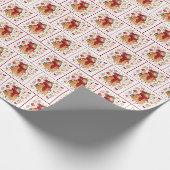 Weihnachtsmäuse mit Lattern Geschenkpapier (Ecke)