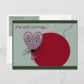 Weihnachtsmäuse mit Ornament ist immer noch reißen Postkarte (Vorne/Hinten)