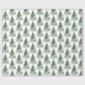 Weihnachtsmäuse mit Weihnachtsgeschenken Geschenkpapier (Flach)