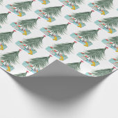 Weihnachtsmäuse mit Weihnachtsgeschenken Geschenkpapier (Ecke)