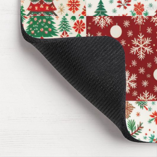 Weihnachtsmäuse Mousepad (Ecke)