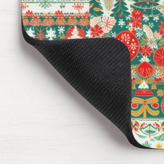 Weihnachtsmäuse Mousepad (Ecke)