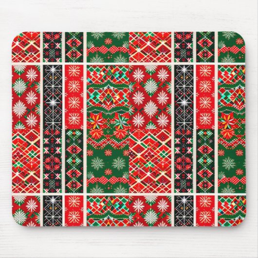 Weihnachtsmäuse Mousepad (Vorne)