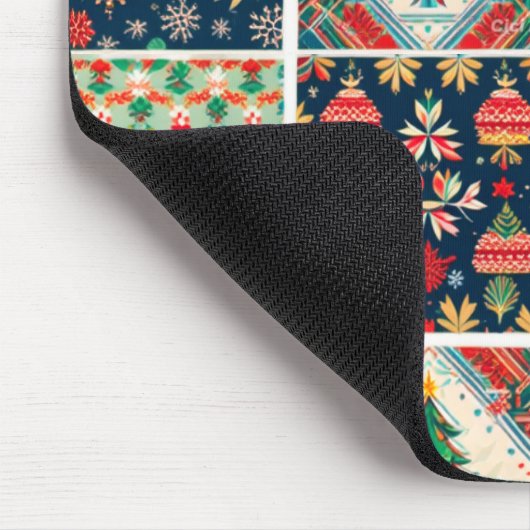 Weihnachtsmäuse Mousepad (Ecke)