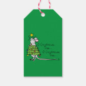 Weihnachtsmäuse Niedlich Funny Holiday Geschenkanhänger (Vorderseite)
