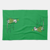 Weihnachtsmäuse Niedlich Funny Holiday Geschirrtuch (Horizontal)