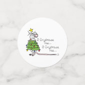 Weihnachtsmäuse Niedlich Funny Holiday Konfetti (Klein Vorderseite)