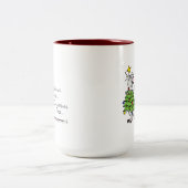 Weihnachtsmäuse Niedlich Funny Holiday Zweifarbige Tasse (Mittel)