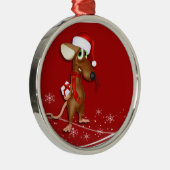 Weihnachtsmäuse Ornament Aus Metall (Rechts)