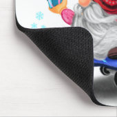 Weihnachtsmäuse Pad Geschenk Skater Gnome mit Gesc Mousepad (Ecke)