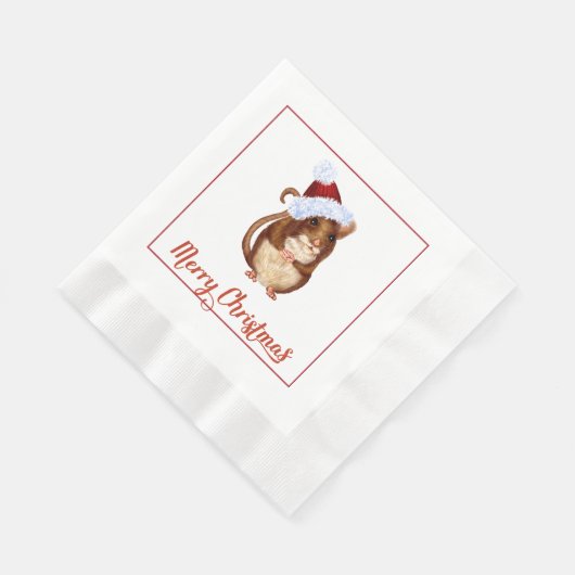 Weihnachtsmäuse Papier Napkins Serviette (Ecke)