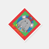 Weihnachtsmäuse Party Serviette (Ecke)