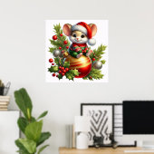 Weihnachtsmäuse-Poster Poster (Heimbüro)
