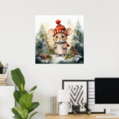 Weihnachtsmäuse-Poster Poster (Heimbüro)