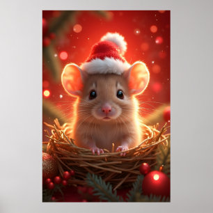 Weihnachtsmäuse-Poster Poster