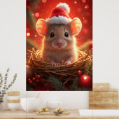 Weihnachtsmäuse-Poster Poster (Küche)