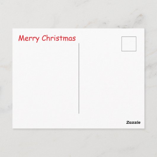 Weihnachtsmäuse Postkarte (Rückseite)