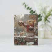 Weihnachtsmäuse Postkarte (Stehend Vorderseite)
