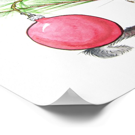 Weihnachtsmäuse Print Poster (Ecke)