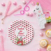 Weihnachtsmäuse Red Polka Dot Custom Santa Cookie Pappteller (Party)