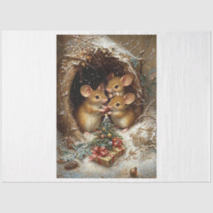 Weihnachtsmäuse Seidenpapier