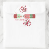 Weihnachtsmäuse-Sticker Runder Aufkleber (Tasche)