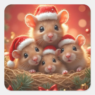 Weihnachtsmäuse Stickers