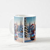 Weihnachtsmäuse-Tasse Kaffeetasse (Vorderseite Links)