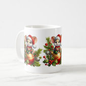 Weihnachtsmäuse-Tasse Kaffeetasse (Vorderseite Links)