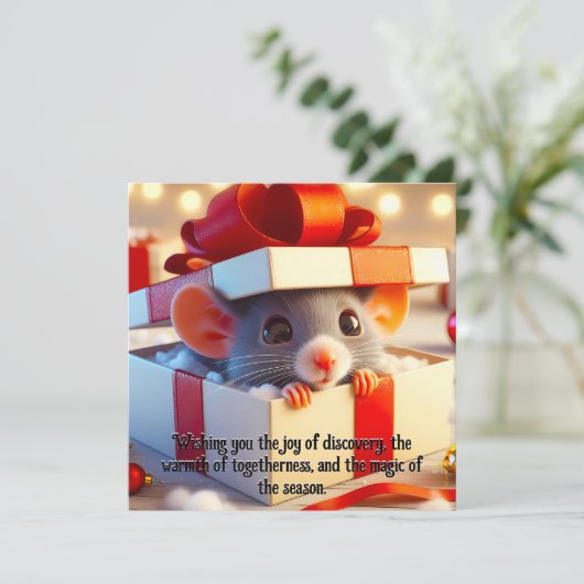 Weihnachtsmäuse Überraschung Weihnachtsfeiertage G (Stehend Vorderseite)