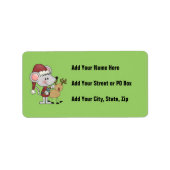 Weihnachtsmäuse und adressaufkleber (Vorne)