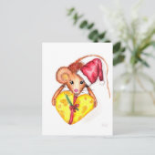 Weihnachtsmäuse - vertikale Postkarte (Stehend Vorderseite)