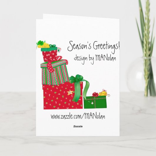 Weihnachtsmäuse Weihnachtskarte Feiertagskarte (Rückseite)