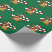 Weihnachtsmäuse-Wrapping Geschenkpapier (Ecke)