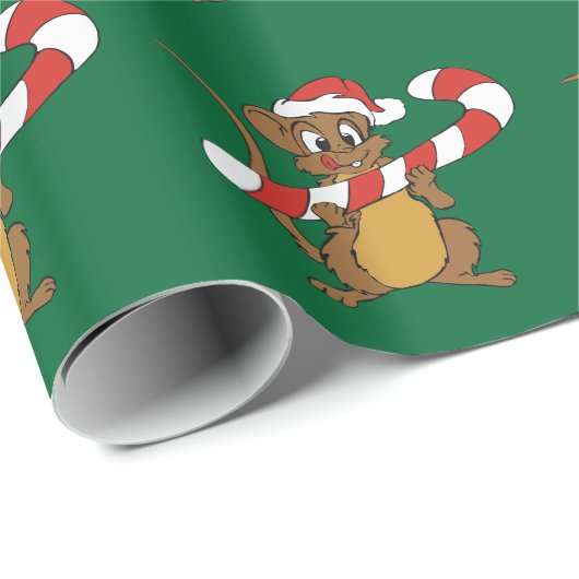 Weihnachtsmäuse-Wrapping Geschenkpapier (Rolleneckpunkt)
