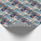 Weihnachtsmäuse-Wrapping Geschenkpapier (Ecke)