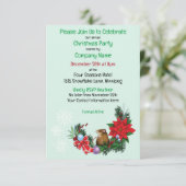 Weihnachtsmäuse Wreath Einladung (Stehend Vorderseite)