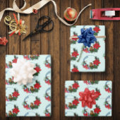 Weihnachtsmäuse Wreath Geschenkpapier Set
