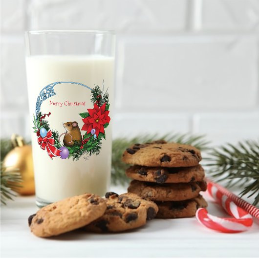 Weihnachtsmäuse Wreath Glas