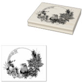 Weihnachtsmäuse Wreath Gummistempel (Stempel)