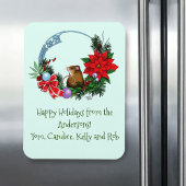 Weihnachtsmäuse Wreath Magnet