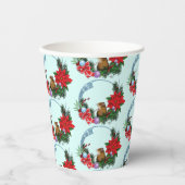 Weihnachtsmäuse Wreath Pappbecher (Vorderseite)