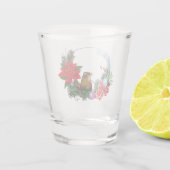 Weihnachtsmäuse Wreath Schnapsglas (Rückseite)