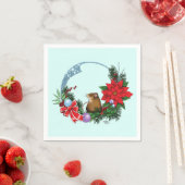 Weihnachtsmäuse Wreath Serviette (Beispiel)