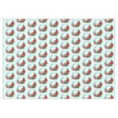 Weihnachtsmäuse Wreath Tischdecke (Vorderseite (Horizontal))