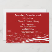 Weihnachtsmäusenfirma Weihnachtsfest Party Einladung (Rückseite)