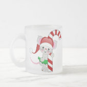 Weihnachtsmäusezuckerstange Mattglastasse (Links)